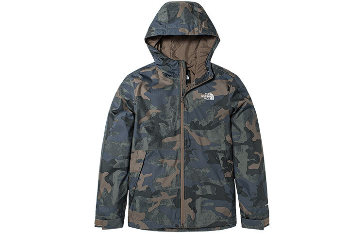 【代購】THE NORTH FACE Urban Exploration Windbreaker Jackets Unisex Camouflage Hooded Moderate NF0A5JZK-549
