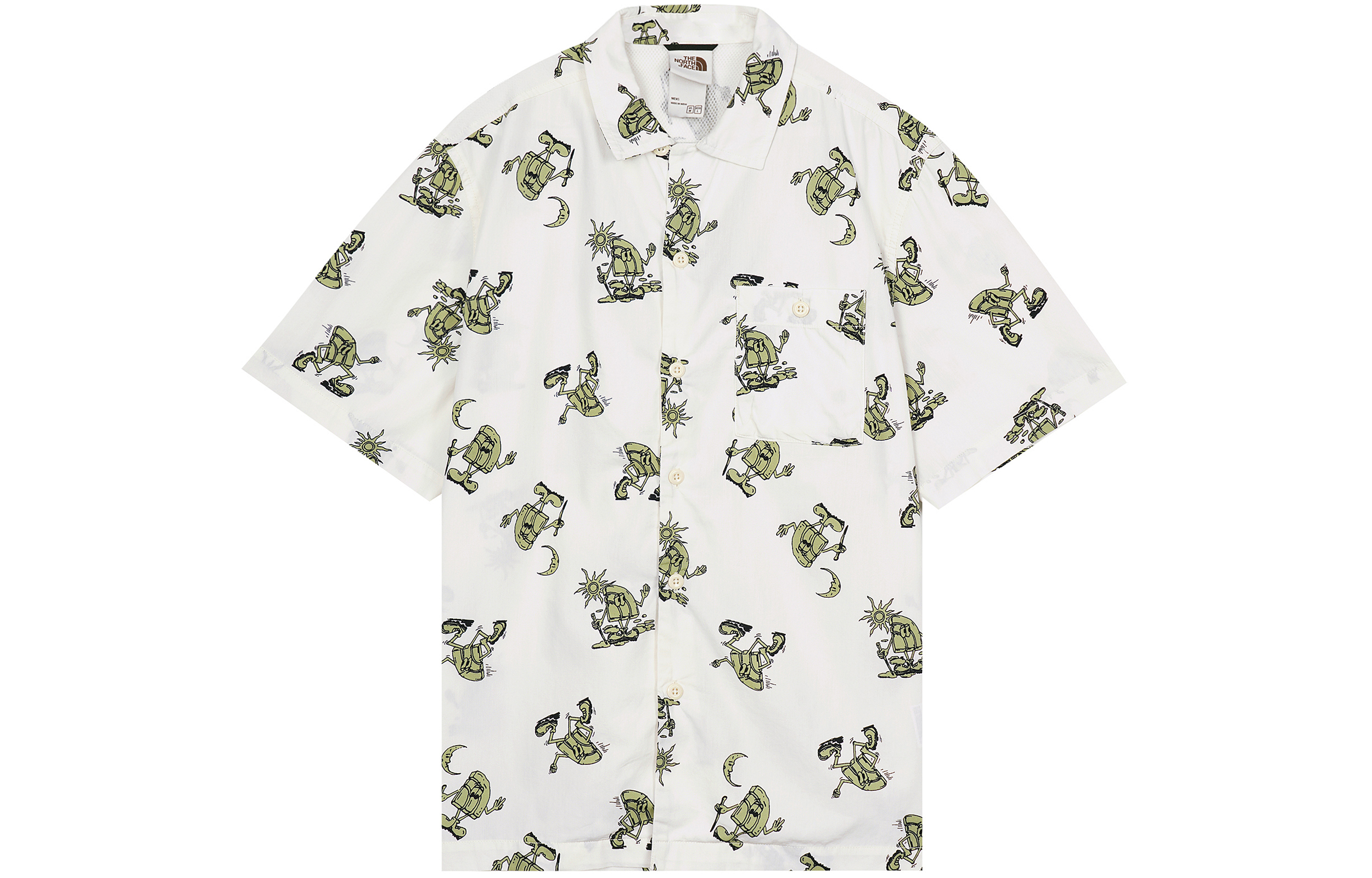 【代購】THE NORTH FACE Summer Outdoor Exploration Shirt Men's White NF0A7QAN-5L9