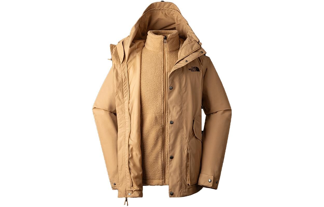 【代購】THE NORTH FACE Urban Exploration Waterproof And Windproof To Keep Warm Windbreaker Jacket Men's Khaki NF0A7QSZ-LIK