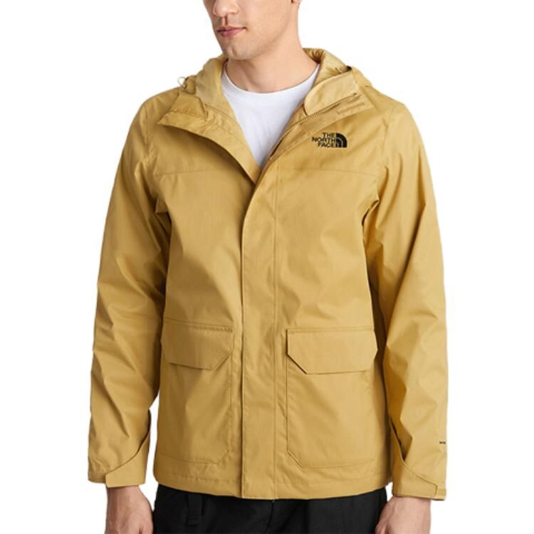 【代購】THE NORTH FACE Urban Exploration Outdoor Hiking Waterproof And Windproof Windbreaker Jacket Men's Khaki NFOA4NED-ZSF