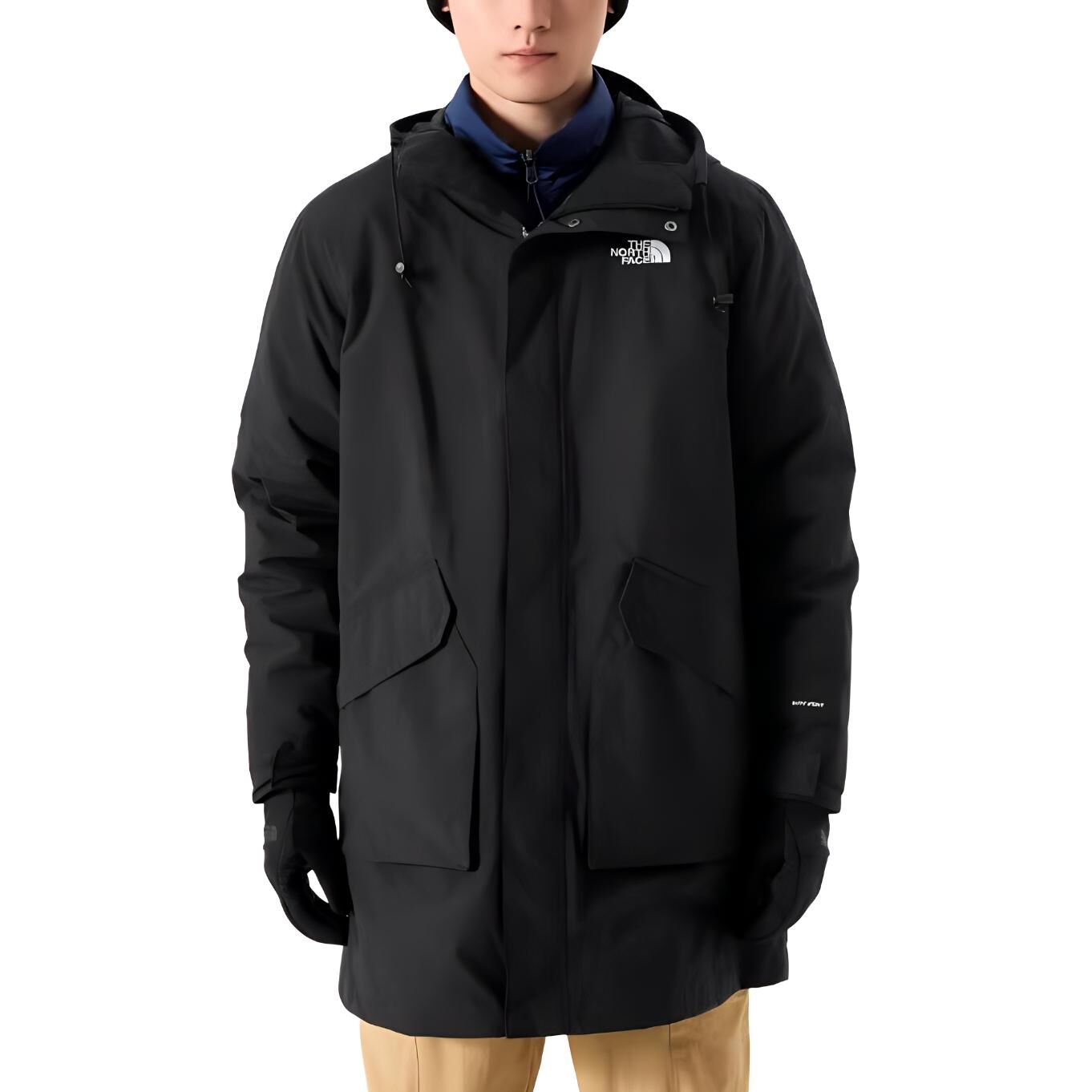 【代購】THE NORTH FACE Urban Exploration Waterproof And Windproof To Keep Warm Windbreaker Jacket Men's Black NF0A7QT5-92H