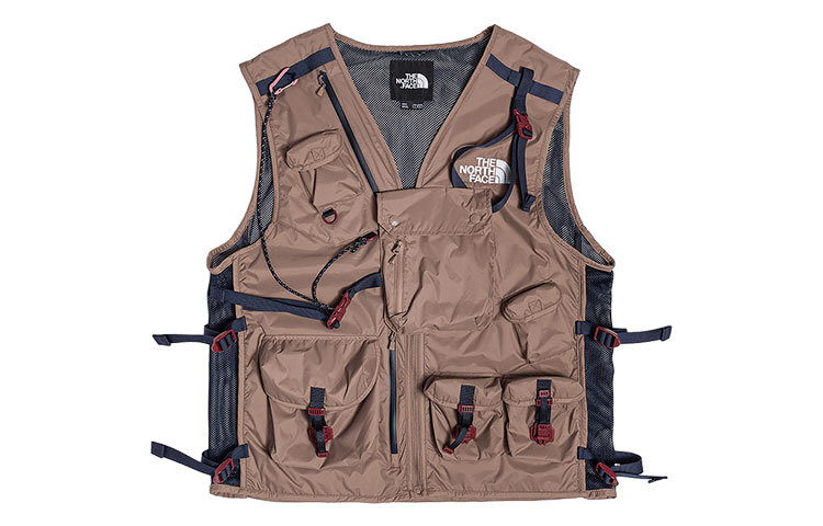 【代購】THE NORTH FACE Urban Exploration Vests Men's Khaki V-neck Moderate Workwear NF0A7WEO-EFU
