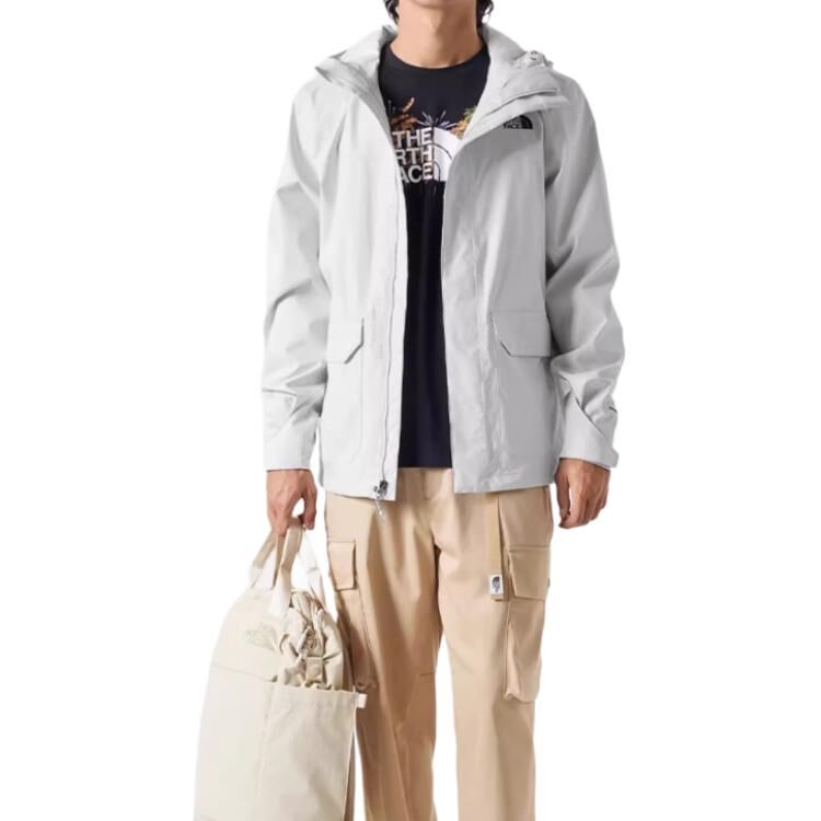 【代購】THE NORTH FACE Urban Exploration Hiking Waterproof, Windproof, And Breathable Windbreaker Jacket Men's Gray NF0A8AUK-9B8