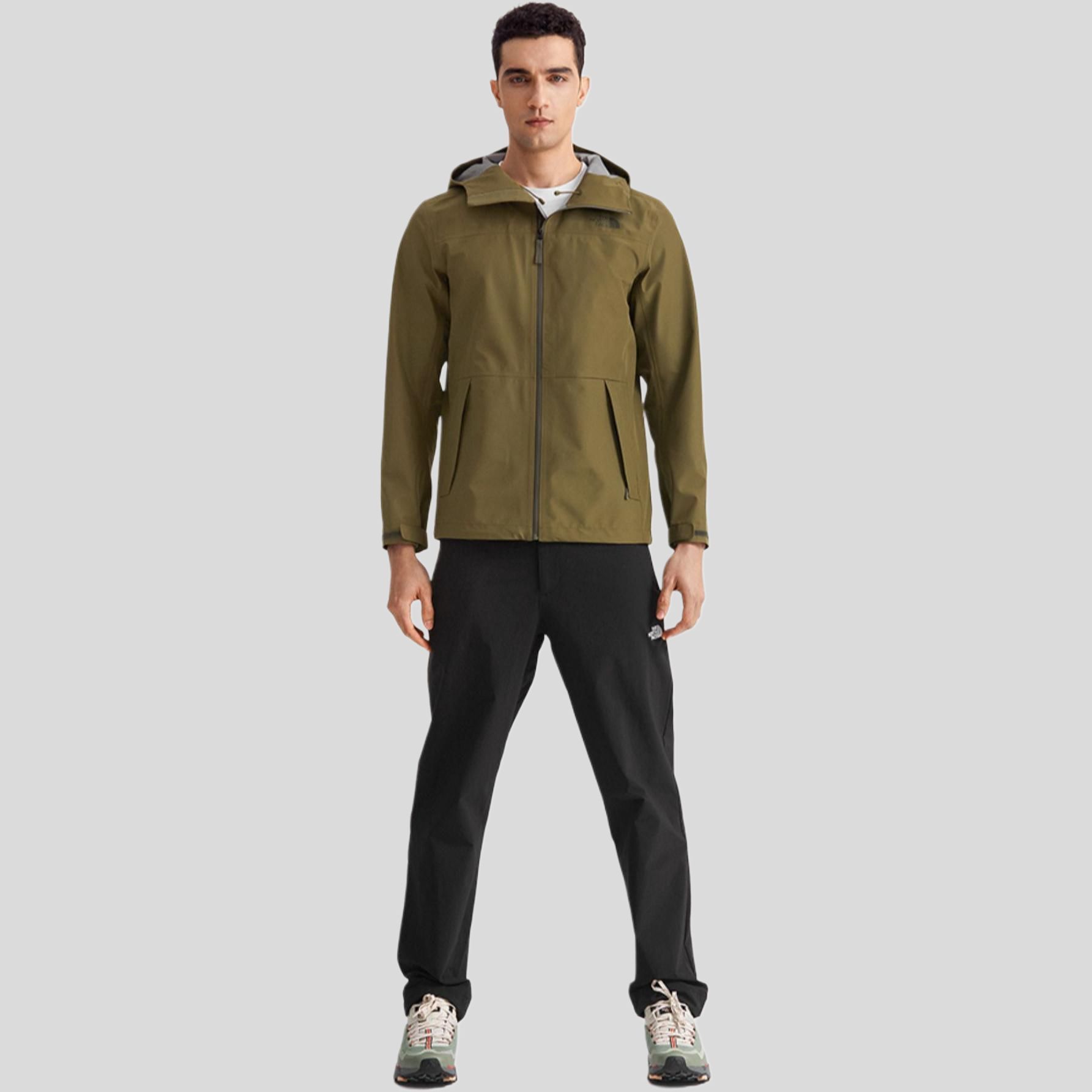 【代購】THE NORTH FACE Urban Exploration Windbreaker Jacket Men's Brown Green NF0A7QR5-37U