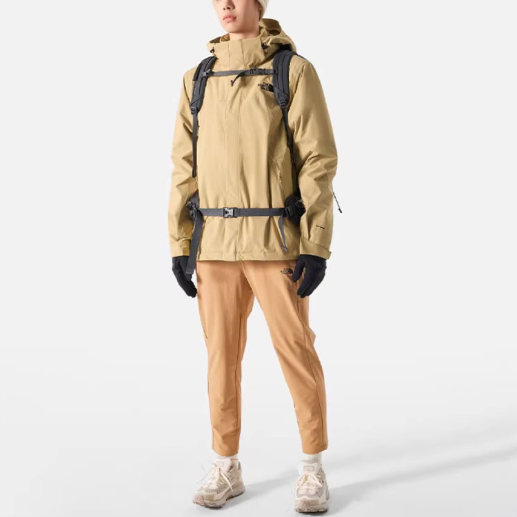 【代購】THE NORTH FACE Urban Exploration Waterproof And Windproof To Keep Warm Windbreaker Jacket Men's Khaki NF0A81QS-LK5