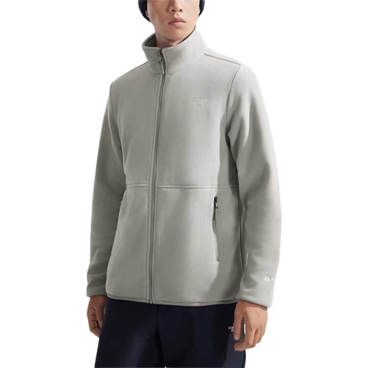 【代購】THE NORTH FACE Urban Exploration FW24 ZIP in Velvet feel Coat Men's Clay Gray NF0A83O9-1I4