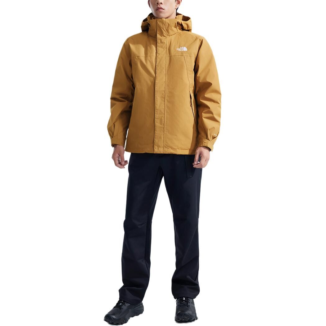 【代購】THE NORTH FACE Urban Exploration Waterproof And Windproof To Keep Warm Windbreaker Jacket Unisex Two Piece Set Brown NF0A81QS-173