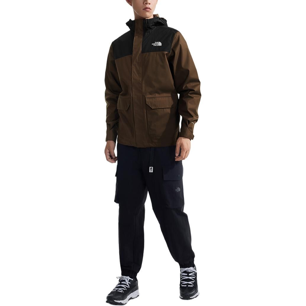 【代購】THE NORTH FACE Urban Exploration Hiking And Mountaineering Waterproof And Windproof Windbreaker Jacket Men's Brown NF0A8AUK-5EX