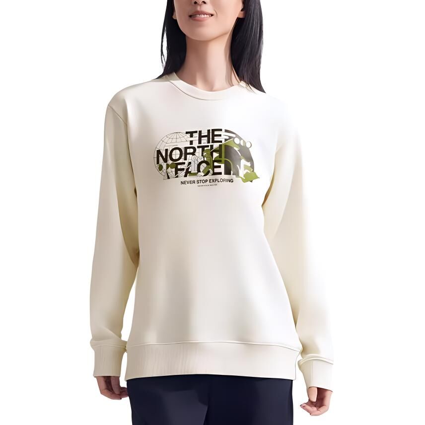 【代購】THE NORTH FACE Urban Exploration Sweatshirt Unisex Dune White NF0A8EJ3-QLI