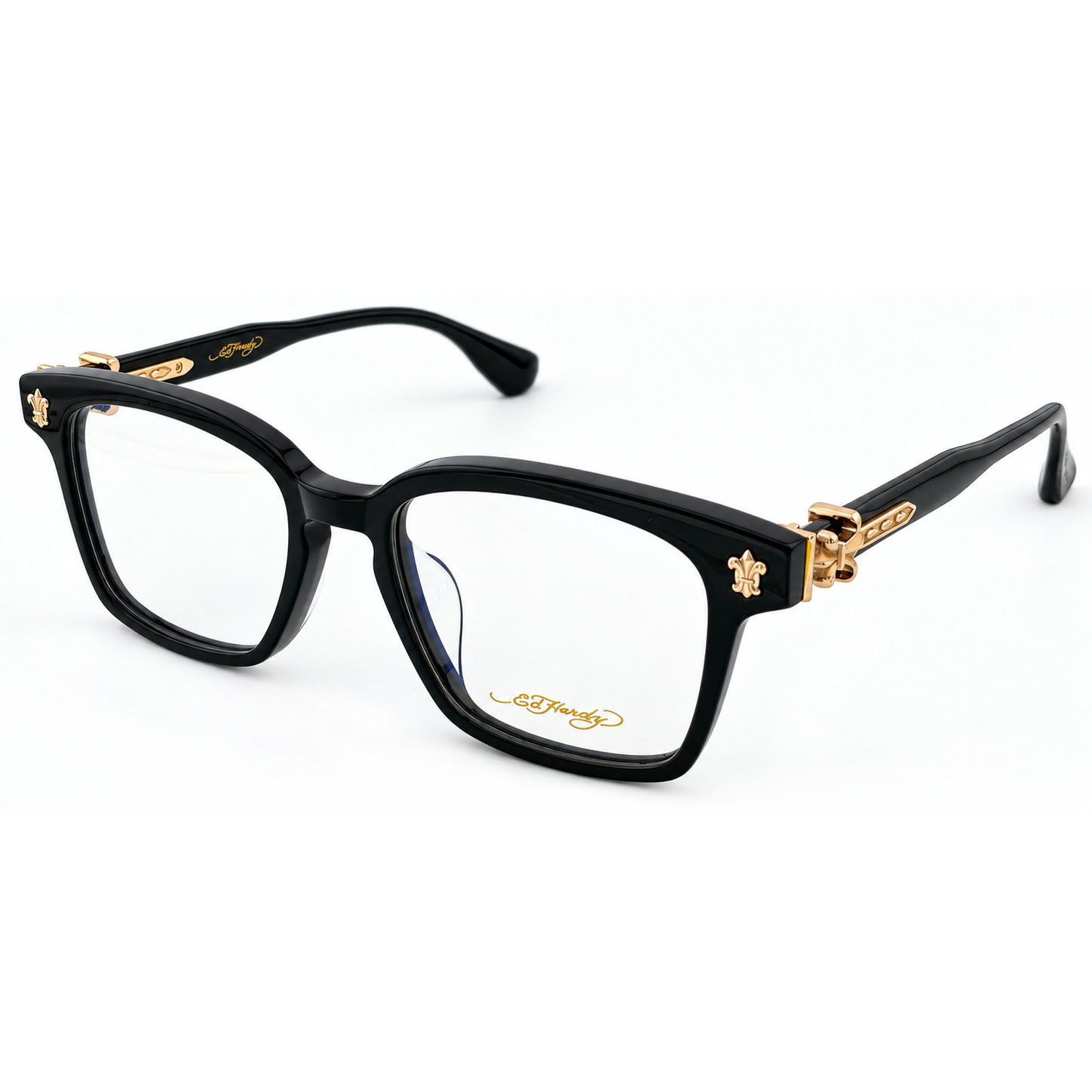 【Ed Hardy】EH2305 1GD 光學眼鏡#(亮黑搭芒金色)