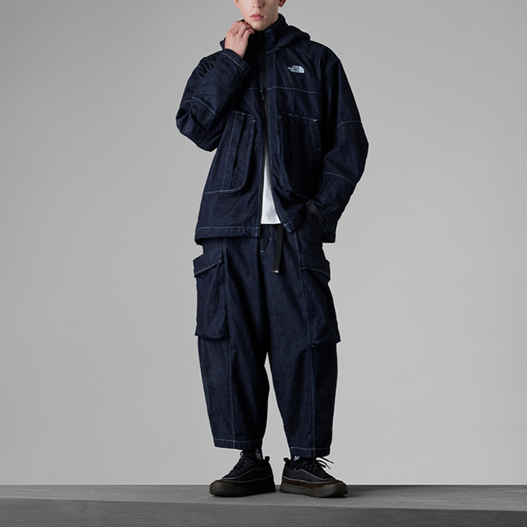 【代購】THE NORTH FACE Urban Exploration Denim Jacket Men's Navy Blue NF0A8A8P-DG7