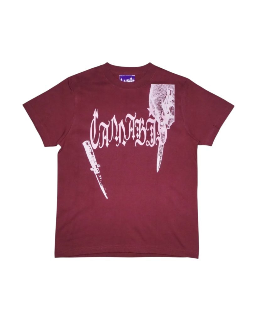 CANNABIS｜CANNABIS × Roydon T-shirt (Burgundy)
