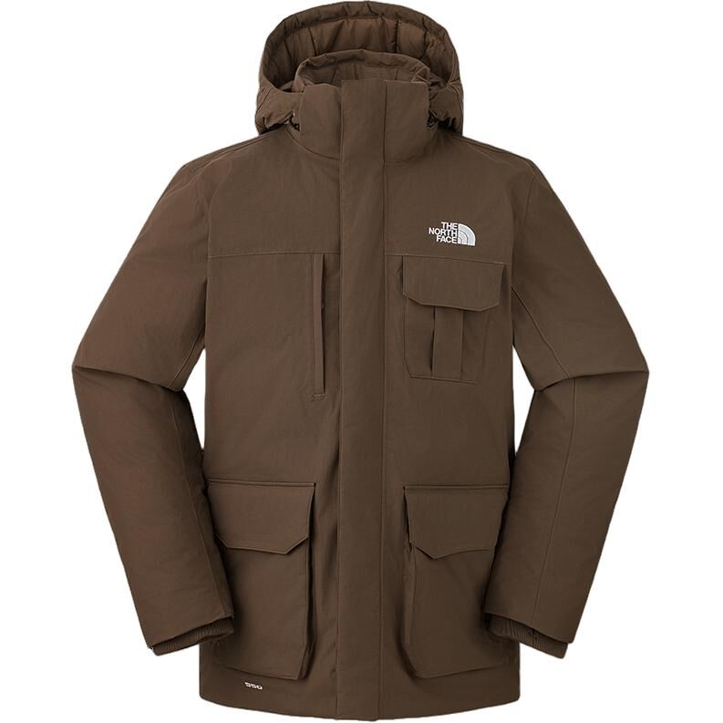 【代購】THE NORTH FACE Urban Exploration Down Jacket Men's Smoky Brown NF0A88R3-1OI