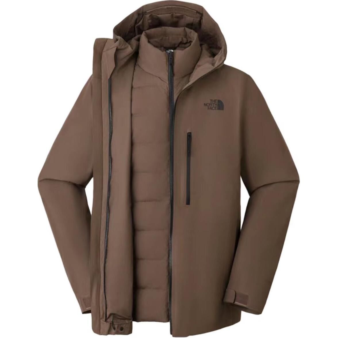 【代購】THE NORTH FACE Urban Exploration Waterproof And Windproof To Keep Warm Windbreaker Jacket Men's Smoky Brown NF0A83SL-1OI