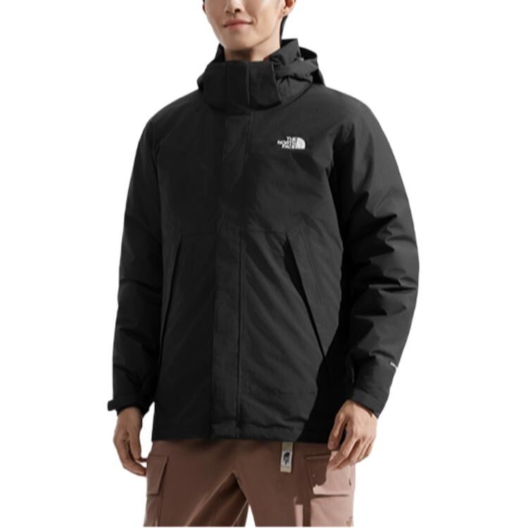 【代購】THE NORTH FACE Urban Exploration Waterproof And Windproof To Keep Warm Windbreaker Jacket Unisex Cosmic Black NF0A8DMH-JK3