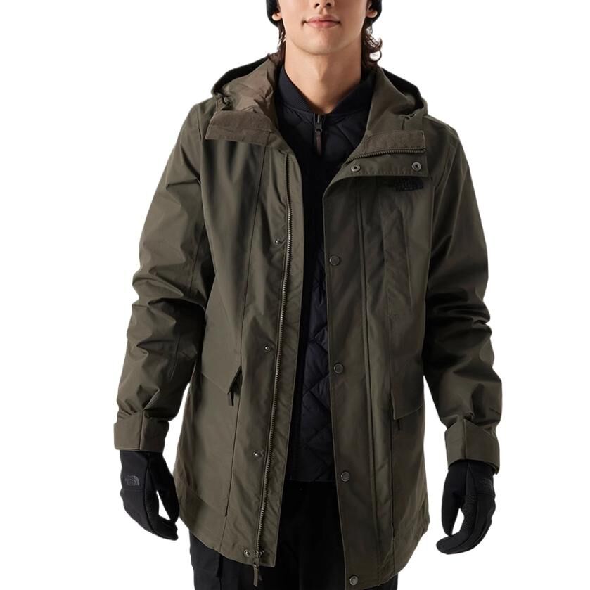 【代購】THE NORTH FACE Urban Exploration Hiking Waterproof, Windproof, Breathable, And Thermal Windbreaker Jacket Men's Green NF0A81QR-BQW
