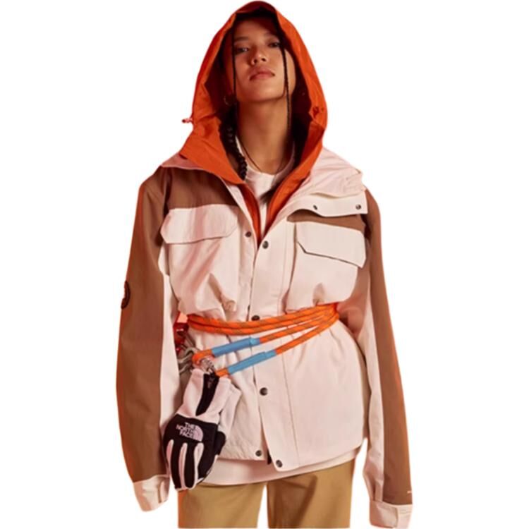【代購】THE NORTH FACE Urban Exploration Windbreaker Jackets Men's Dune White/Latte Brown/95R Moderate NF0A8CAW-95R
