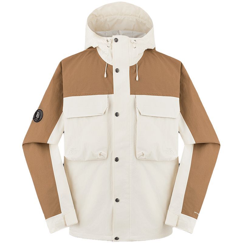 【代購】THE NORTH FACE Urban Exploration Windbreaker Jackets Men's Dune White/Latte Brown/95R Moderate NF0A8CAW-95R