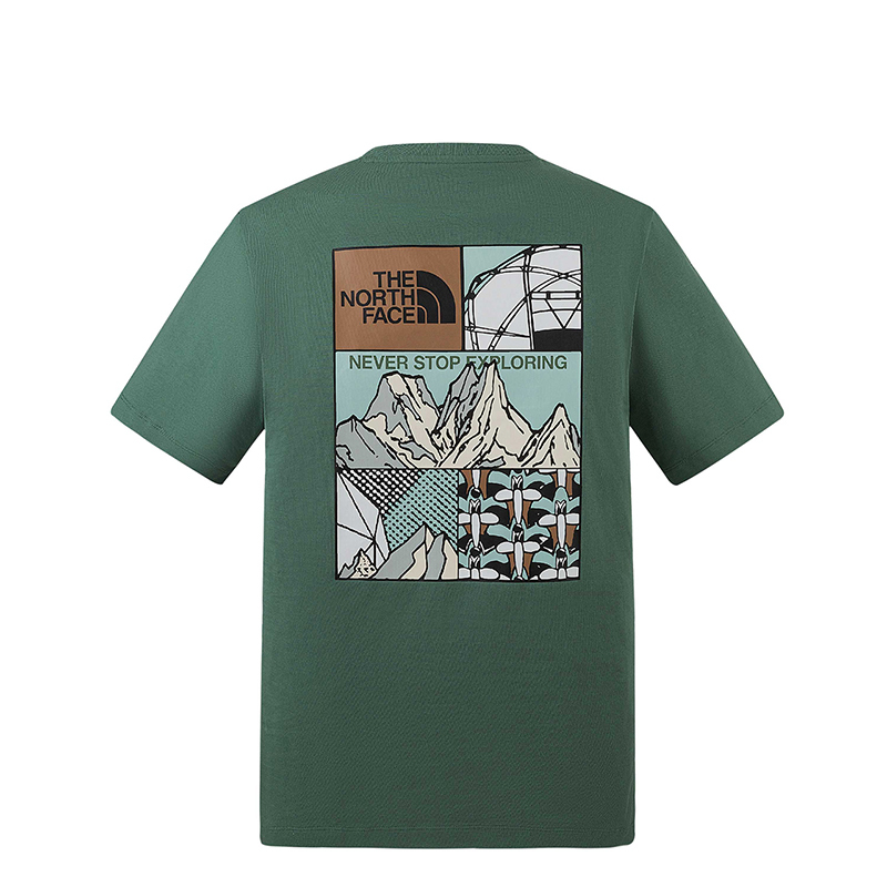 【代購】THE NORTH FACE Urban Exploration SS25 T Shirt Unisex Duck Green NF0A8GZ0-HCH