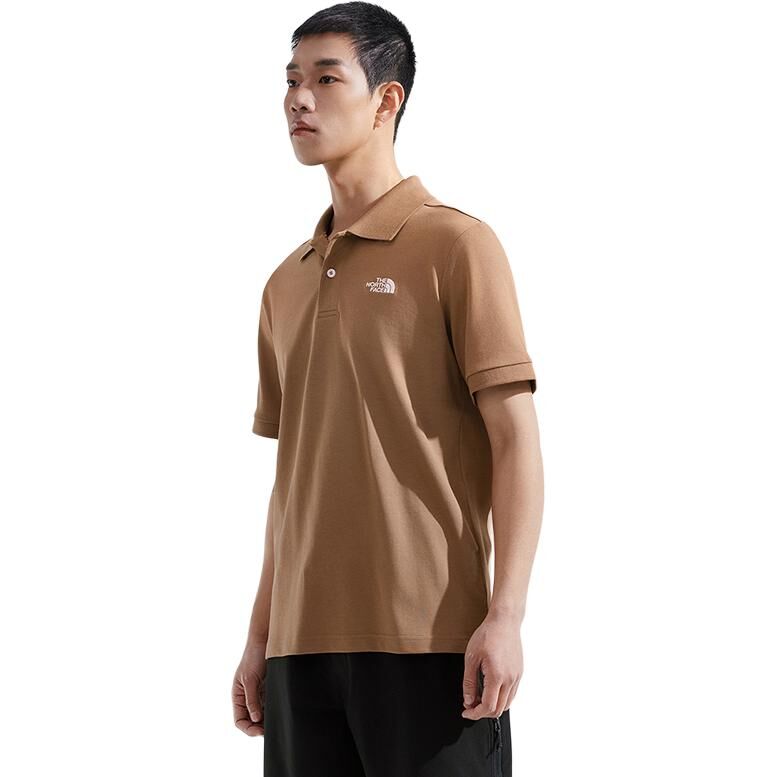 【代購】THE NORTH FACE Urban Exploration Polo Shirt Men's Latte Brown NF0A87UX-6IH