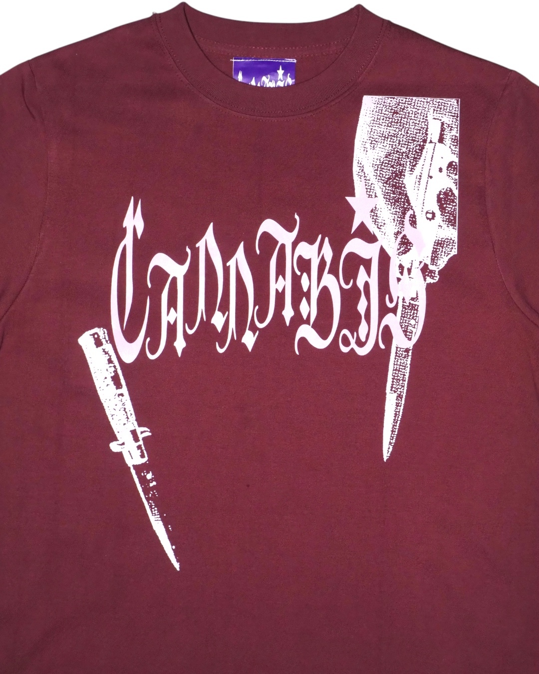 CANNABIS｜CANNABIS × Roydon T-shirt (Burgundy)