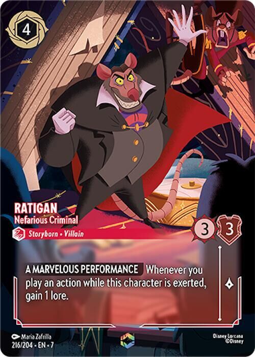 Archazia's Island - 216/204 Ratigan - Nefarious Criminal  ENC
