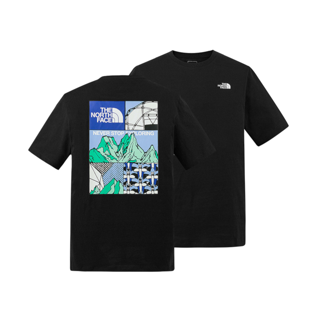 【代購】THE NORTH FACE Urban Exploration SS25 T Shirt Unisex Cosmic Black NF0A8GZ0-JK3
