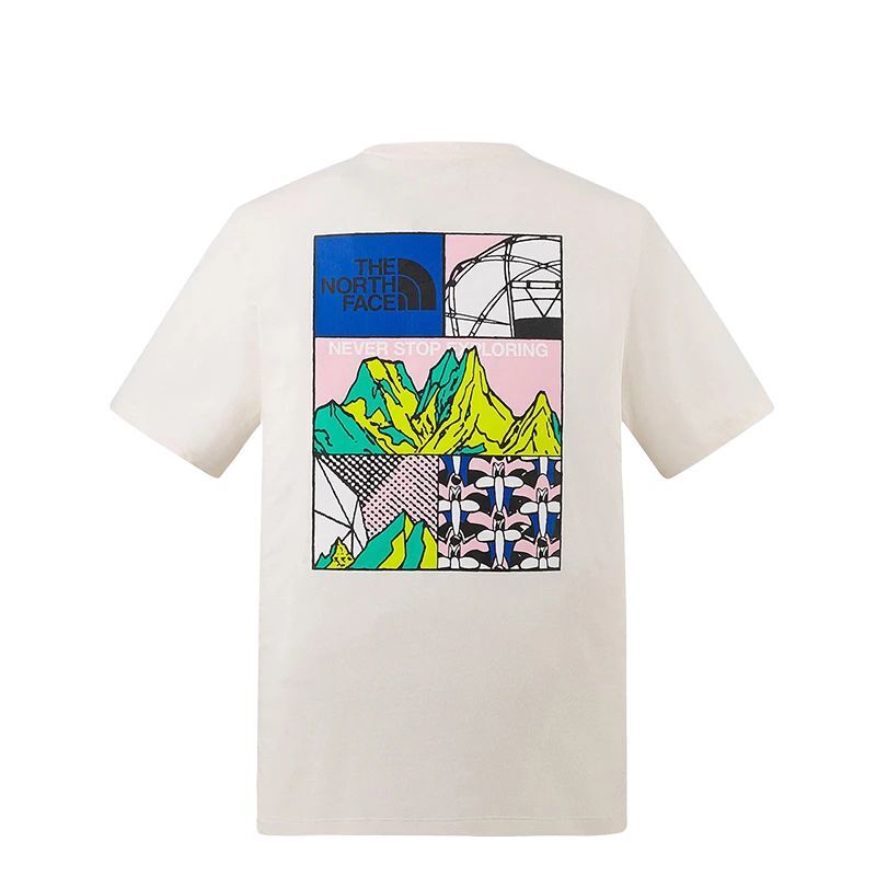 【代購】THE NORTH FACE Urban Exploration SS25 T Shirt Unisex Dune White NF0A8GZ0-QLI