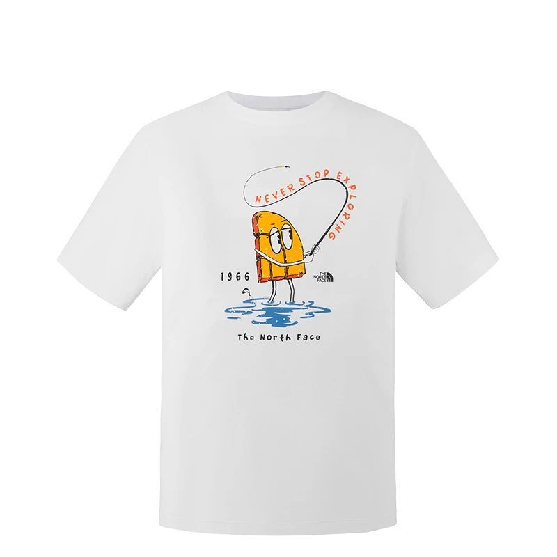 【代購】THE NORTH FACE Urban Exploration SS25 T Shirt Unisex Snow Peak White NF0A8GZ3-FN4