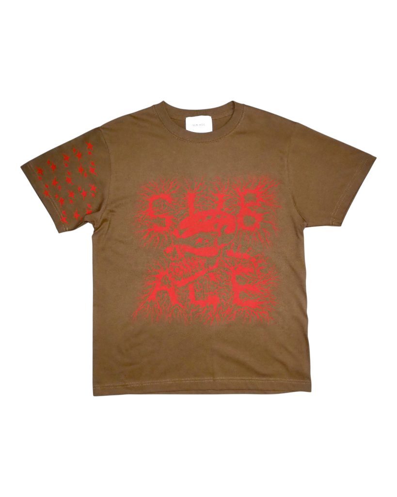 SUB-AGE.｜SUB-AGE. × Johann T-Shirt (Olive)
