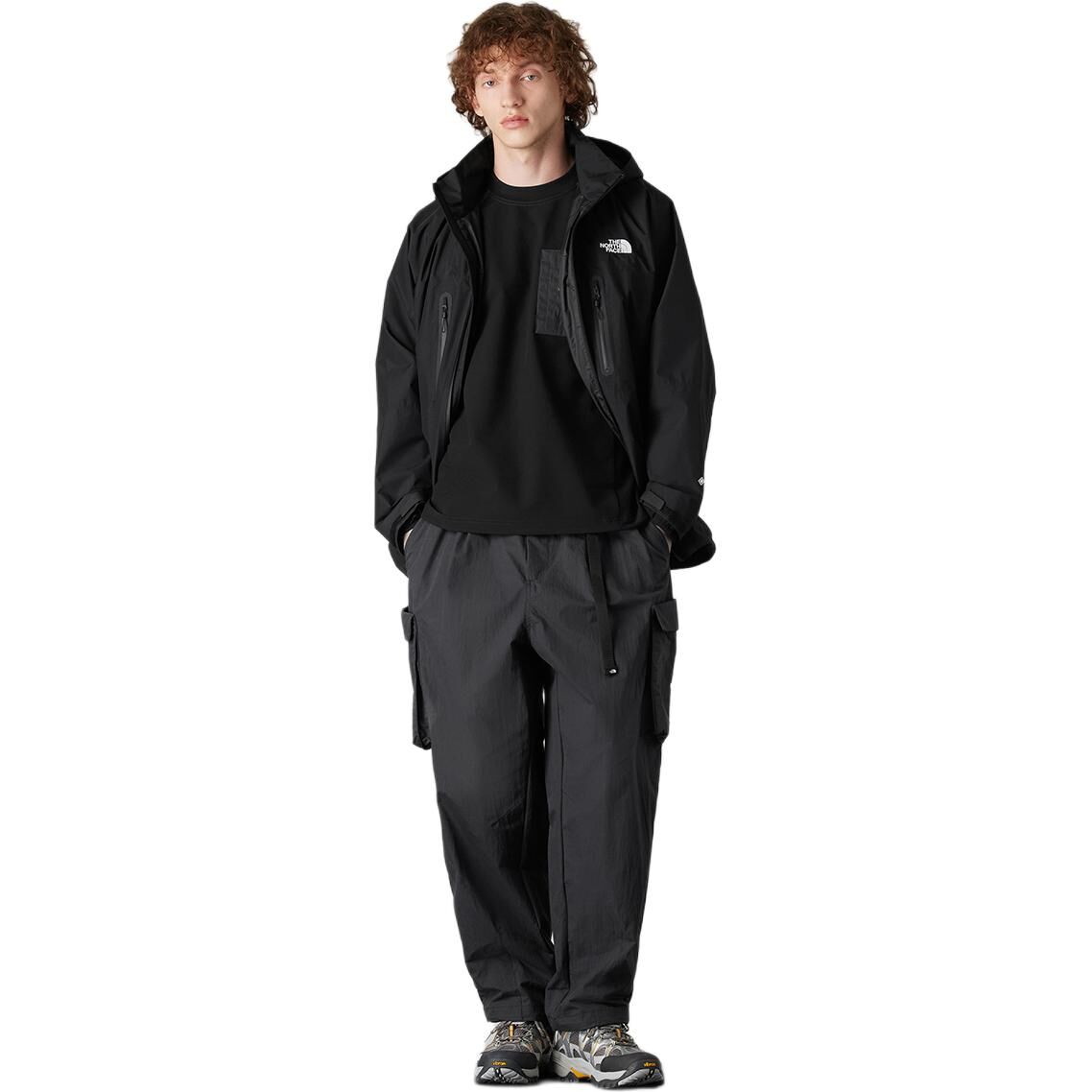 【代購】THE NORTH FACE Urban Exploration SS25 Waterproof, Windproof, And Breathable Windbreaker Jacket Men's Cosmic Black NF0A8CJD-JK3