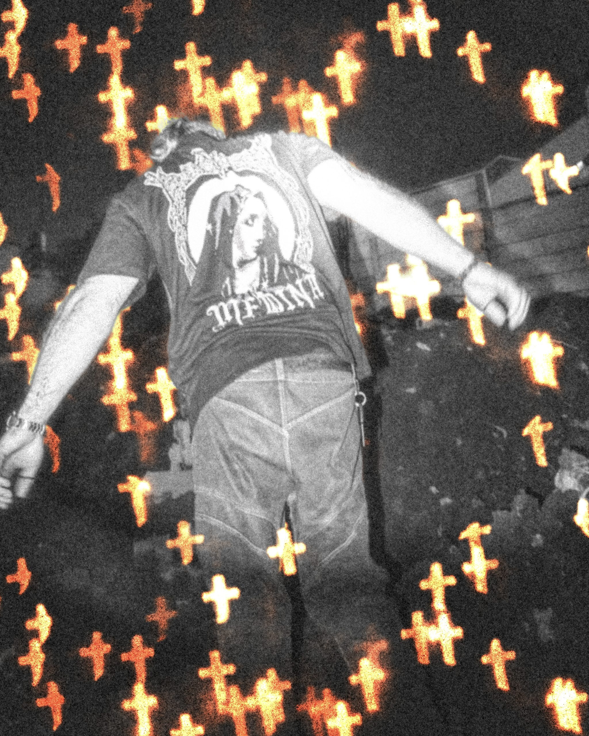 SUB-AGE.｜SUB-AGE. × Andres Medina T-Shirt (Black)