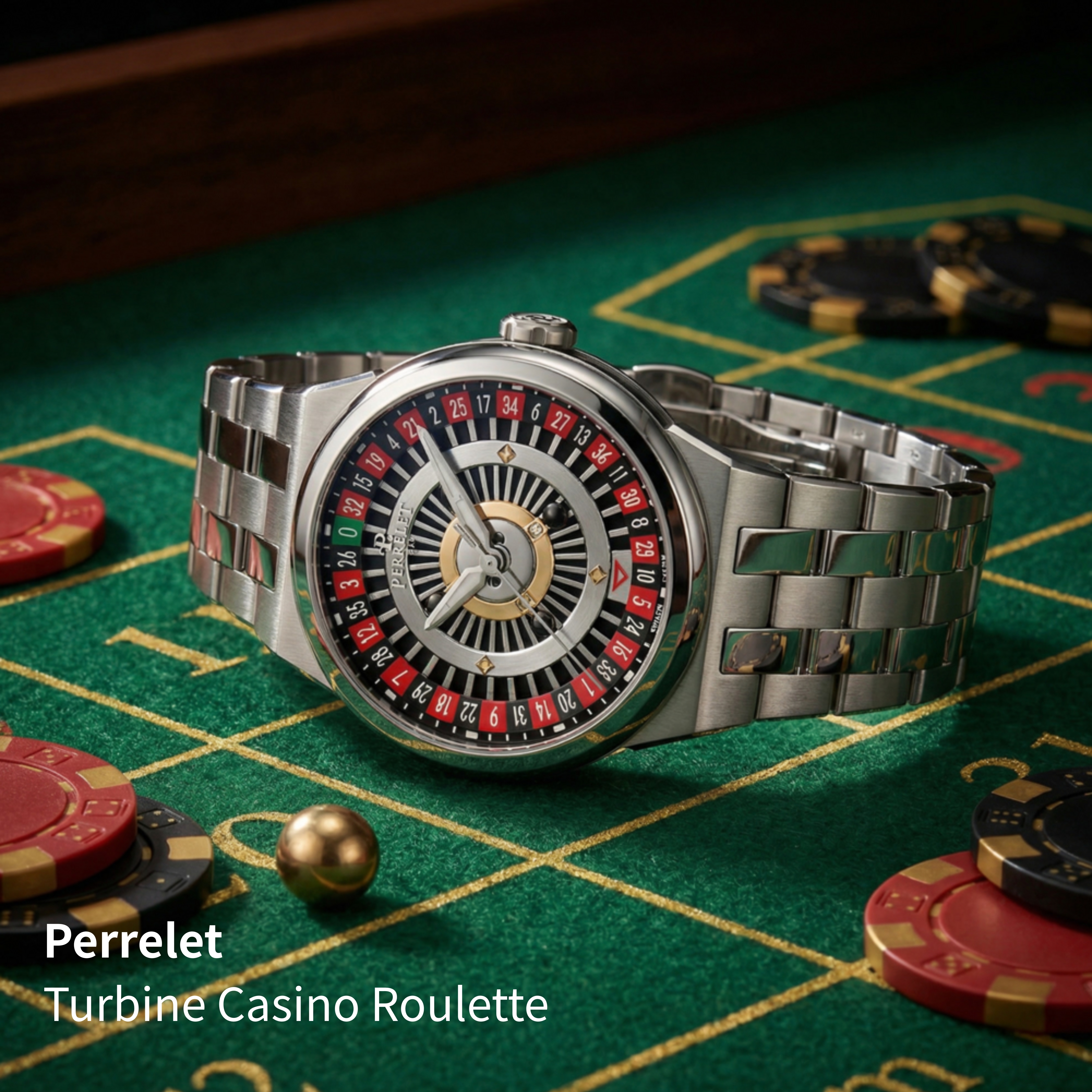 沛力錶,TURBINE CASINO ROULETTE, A4066/S3