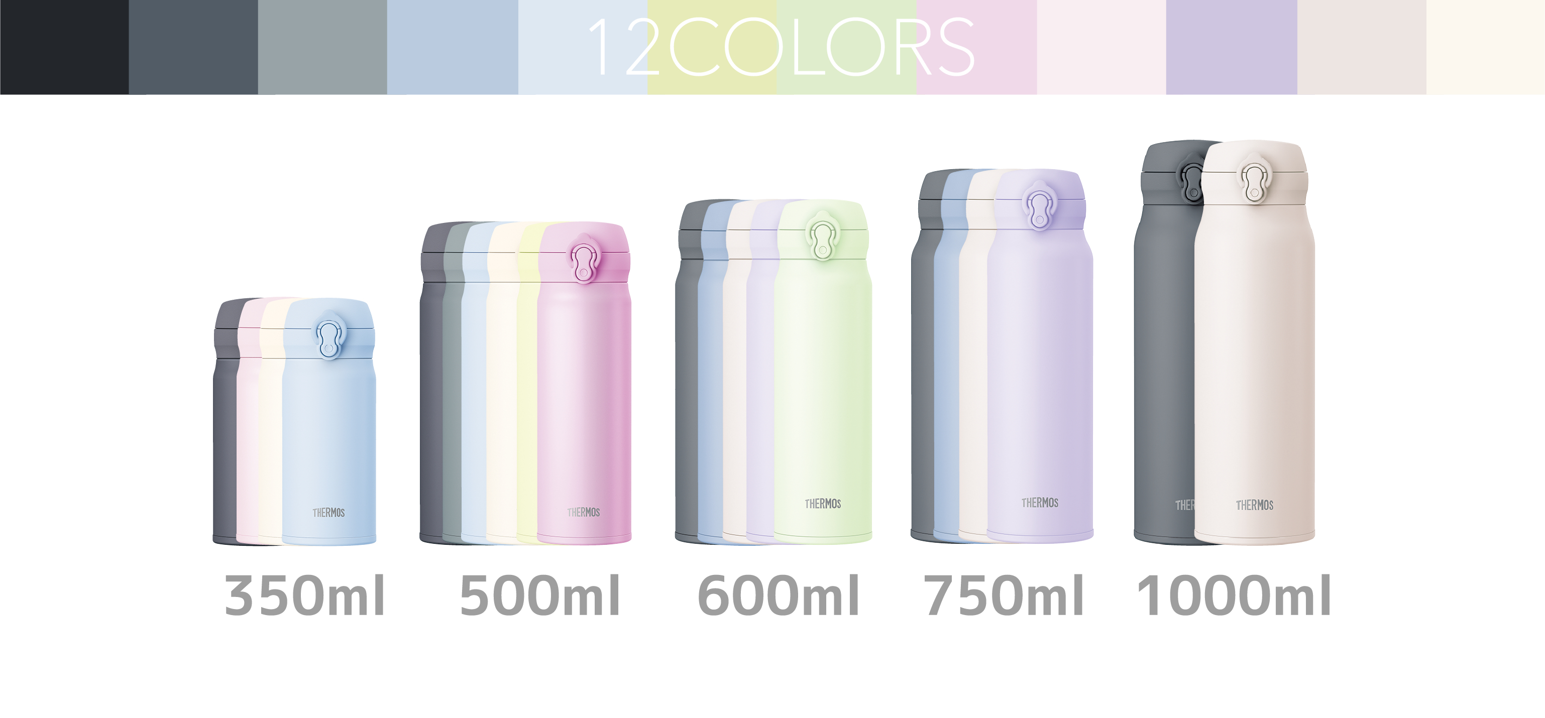 THERMOS JNL-S 5種容量12款顏色