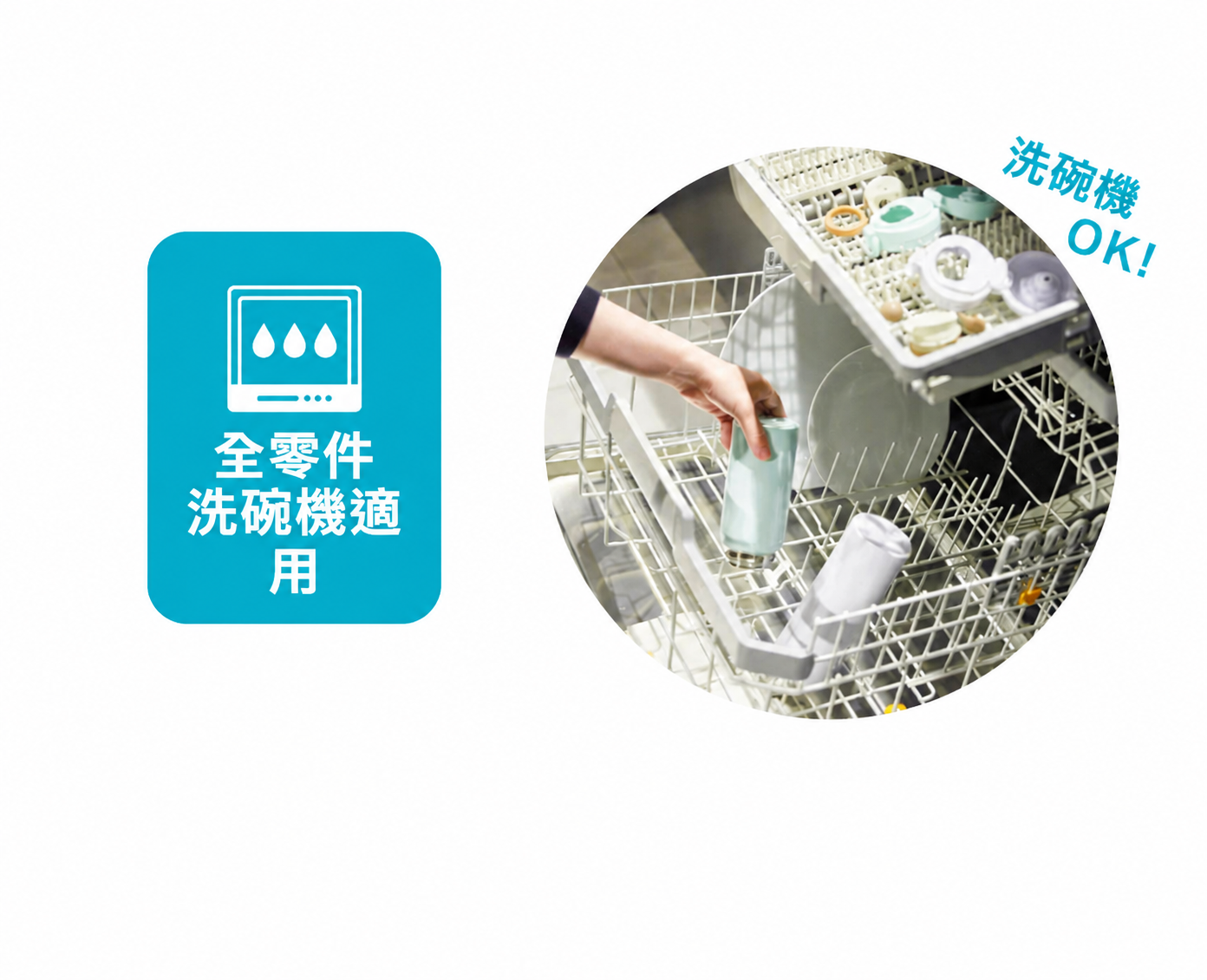 THERMOS JNL-S 全零件洗碗機適用