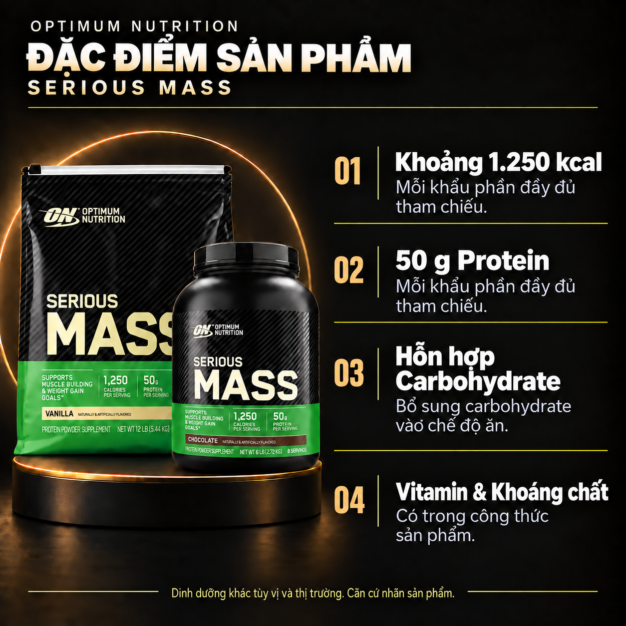 ON Serious Mass product features