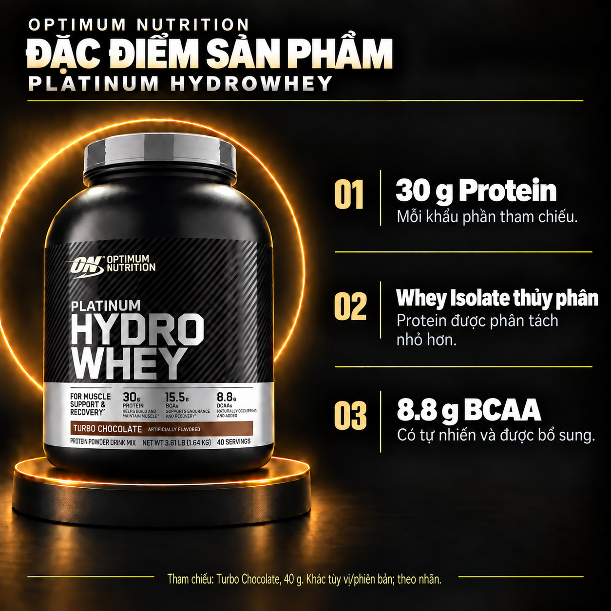 ON Platinum HydroWhey product features