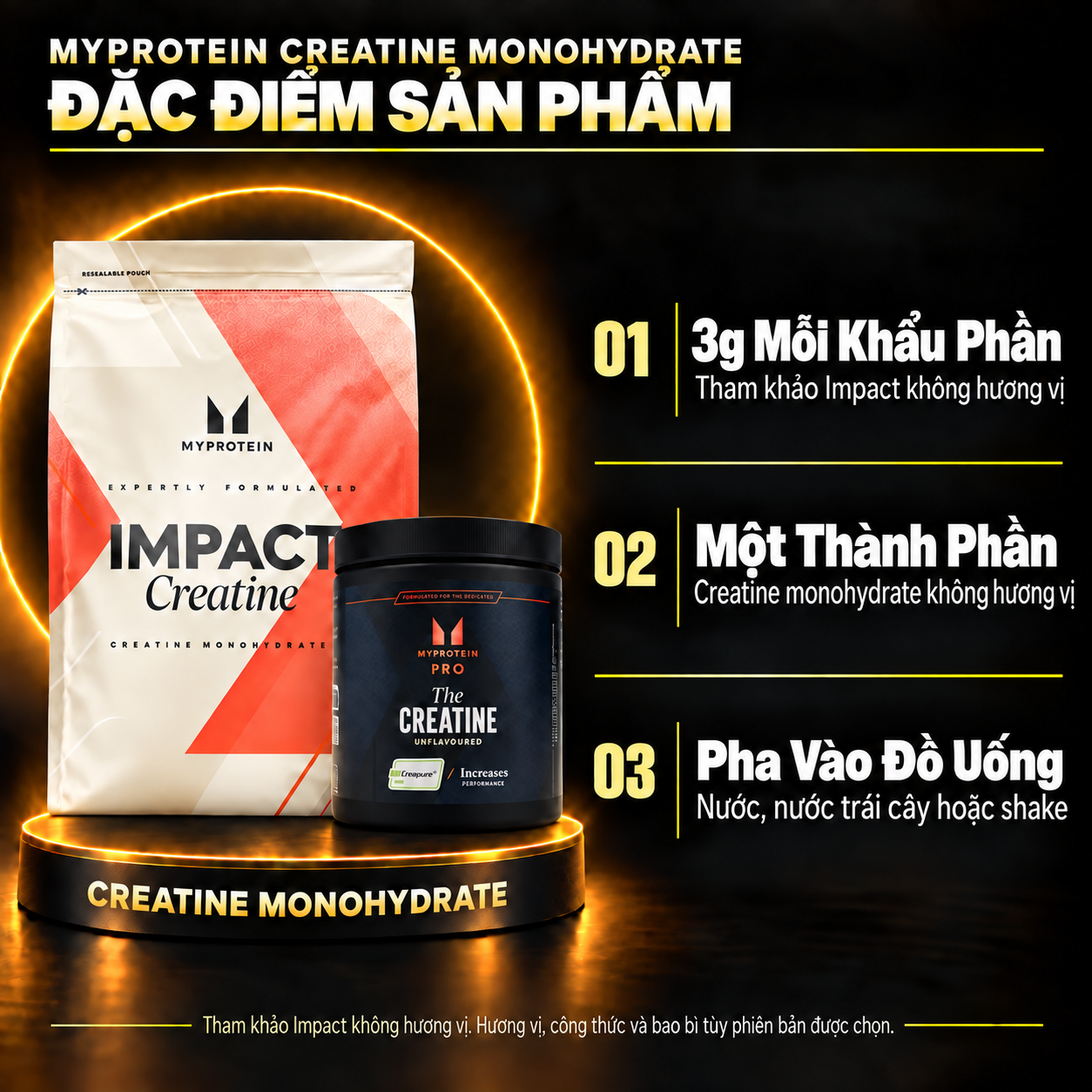 Myprotein Creatine Monohydrate vi product features