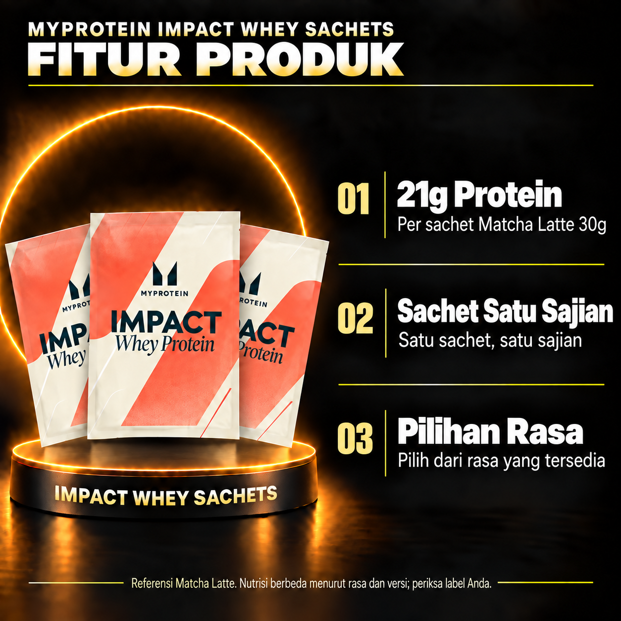 Myprotein Impact Whey Sachets id product features
