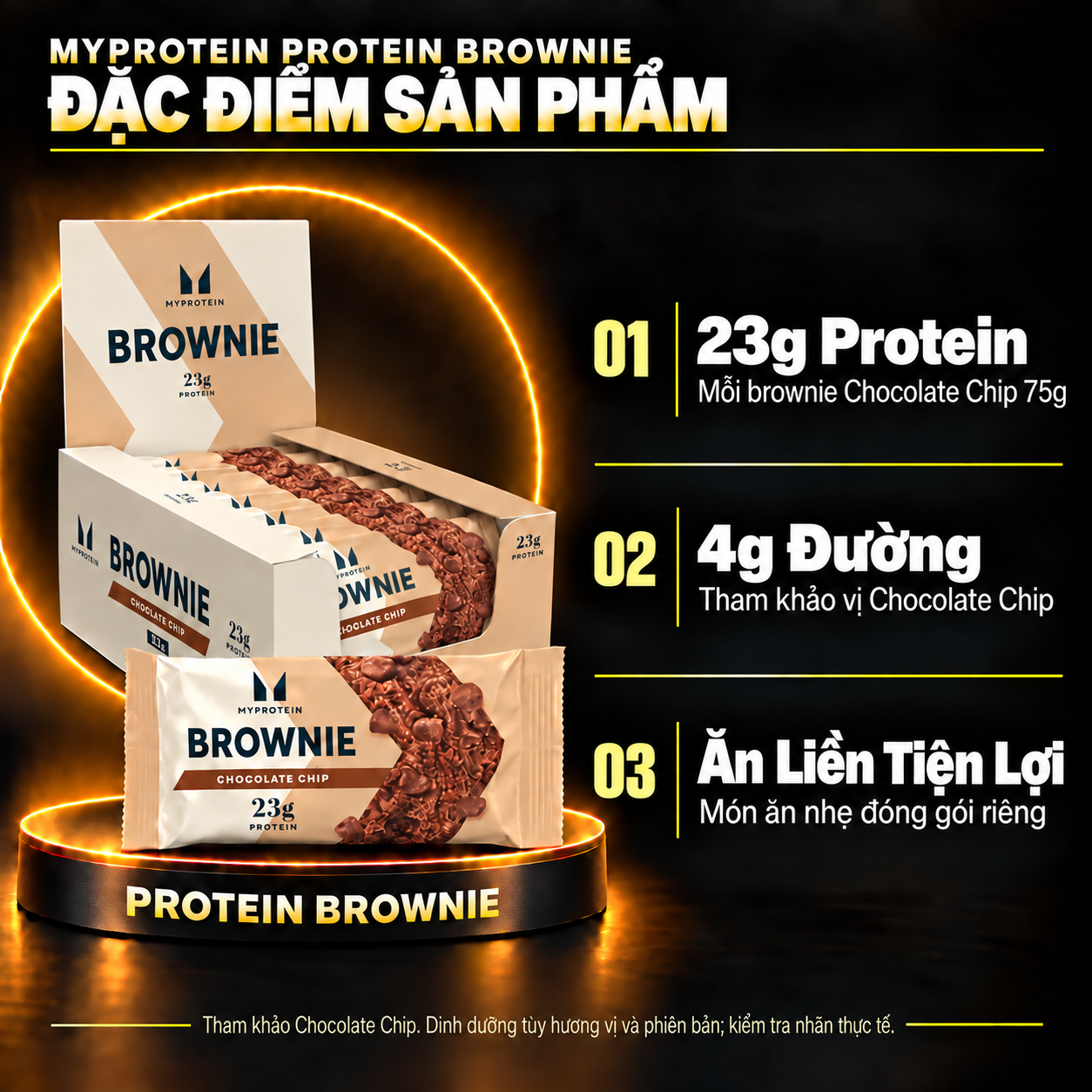 Myprotein Protein Brownie vi features