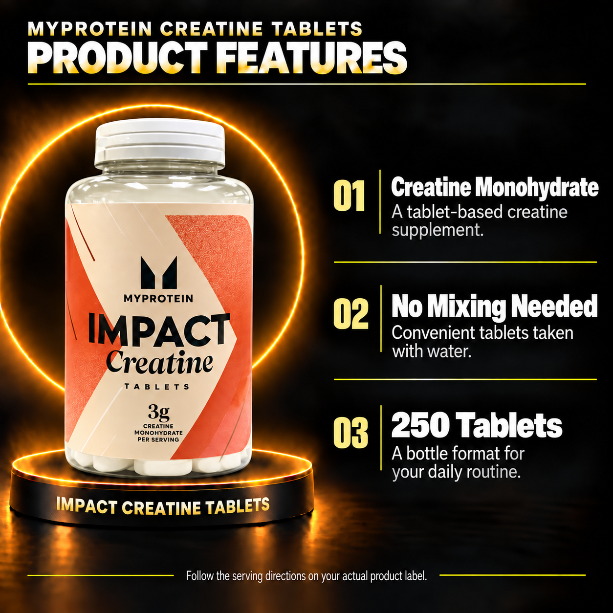 Myprotein Creatine Tablets en features