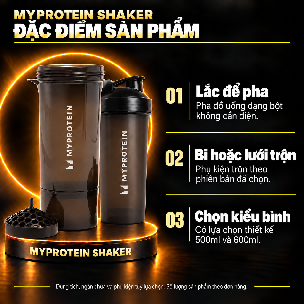 Myprotein Shaker vi features