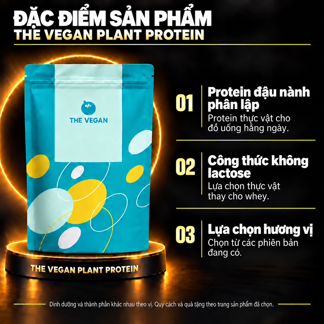 THE VEGAN Plant Protein vi features