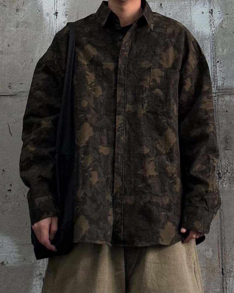 OverSize混色長袖恤衫 OTHERFIT-060S