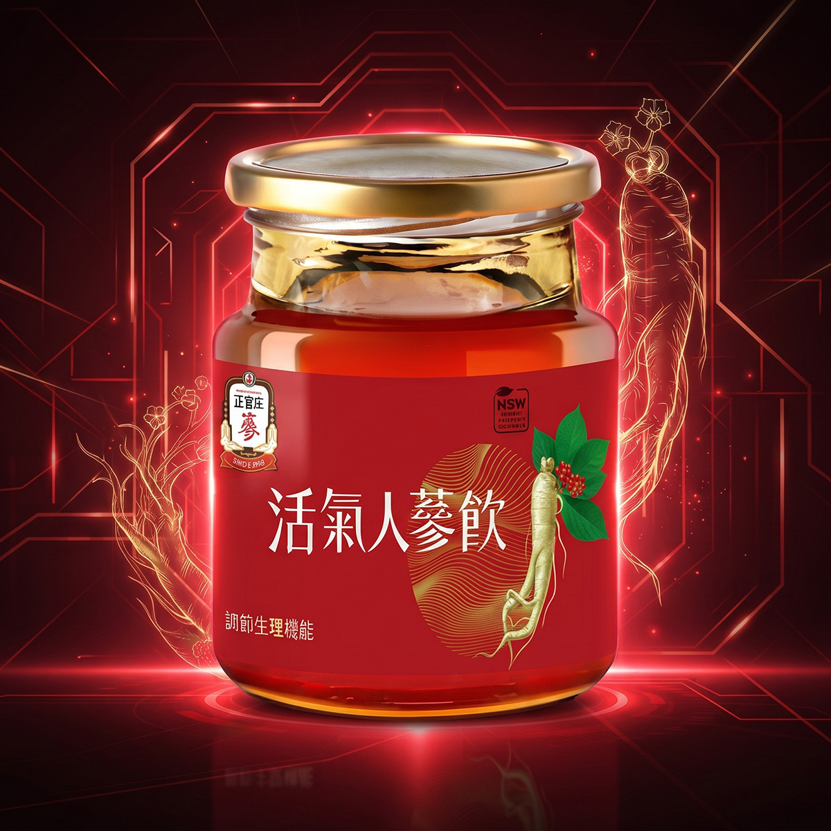正官庄 活氣人蔘飲(苦瓜萃取物 含胜肽)60ml