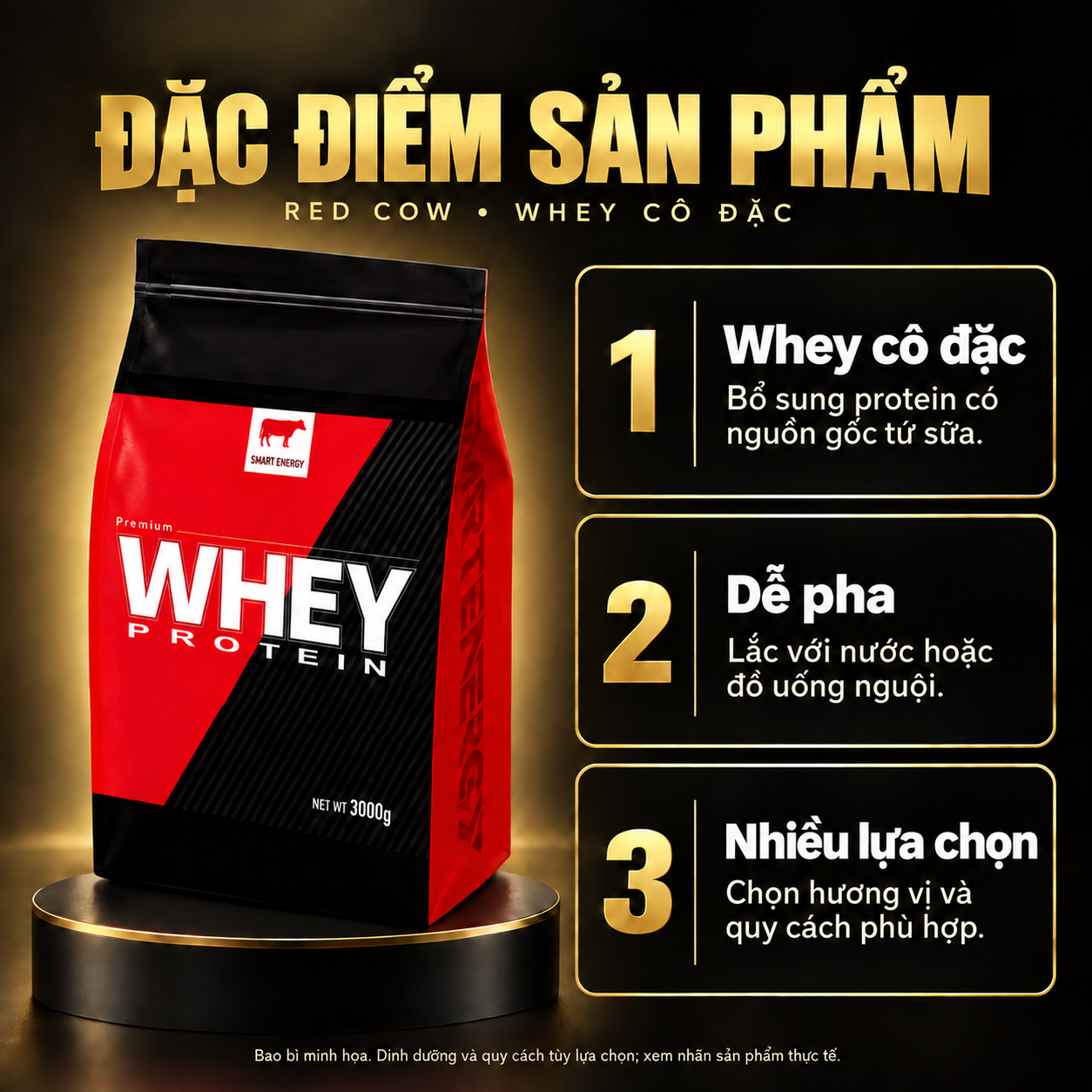 Red Cow whey concentrate vi features