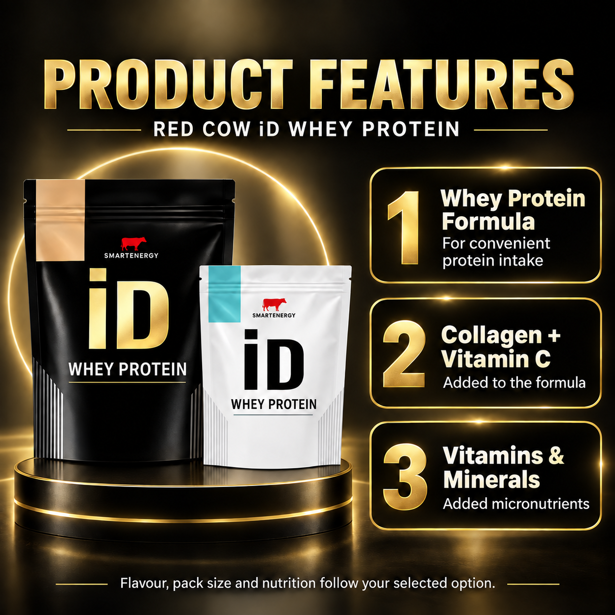 Red Cow iD Whey Protein en features