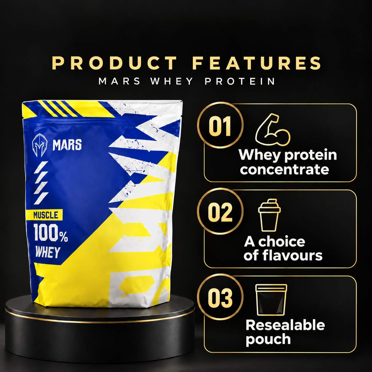 MARS Whey Protein Concentrate Features EN
