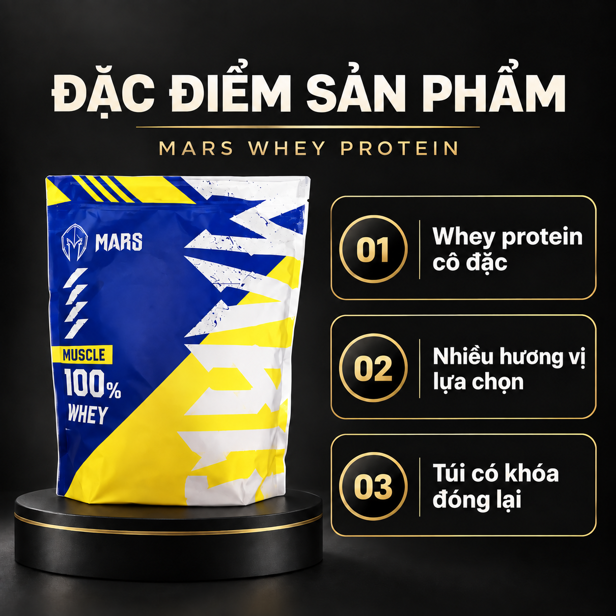 MARS Whey Protein Cô Đặc Features VI