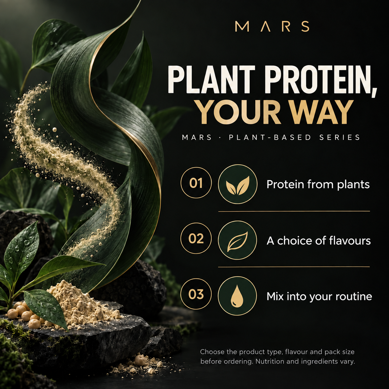 MARS GAIA Super Plant Protein – 30 Sachets Features EN
